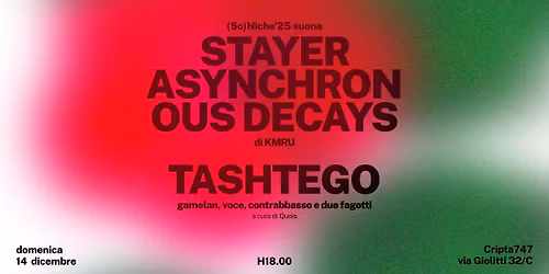 (So)Niche'25 & Tashtego