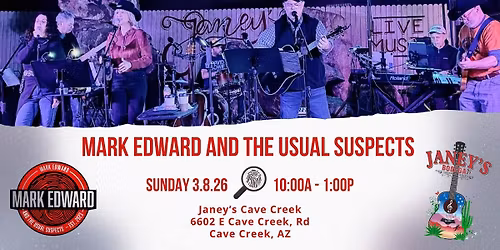 Mark Edward and The Usual Suspects @Janey's
