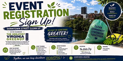 Downtown Lynchburg Street Clean Up