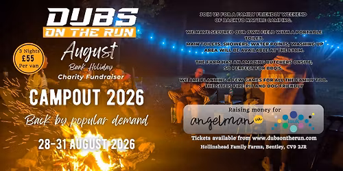 VW Campervan Meet & Campout \u2013 August Bank Holiday 2026 | Dubs On The Run