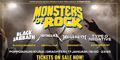 Monsters of Rock: Black Sabbath, Metallica, Type O Negative, Megadeth - Iduna, Drachten