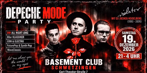 Depeche Mode Party im Basement Club Schwetzingen (ab 21 Uhr, Samstag 19. Dezember - Part 3)