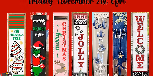 Paint A Holiday Porch Leaner \ud83c\udf84\u2744\ufe0f\u2603\ufe0f