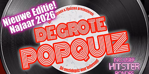 De Grote PopQuiz van Gouda - Najaar 2026 Editie