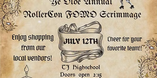 Frederick Roller Derby Presents: Ye Olde Rollercon FOMO Scrimmage