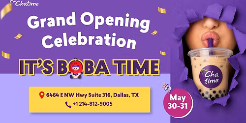 Chatime Northeast Dallas Grand Opening Celebration
