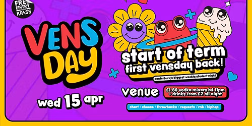 FIRST VENSDAY BACK - Start of Term