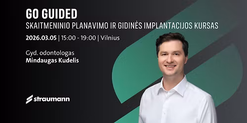 GO GUIDED \u2013 skaitmeninio planavimo ir gidin\u0117s implantacijos kursas