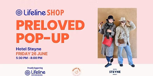 Lifeline PreLoved Pop-Up - A winter fashion event at Hotel Steyne