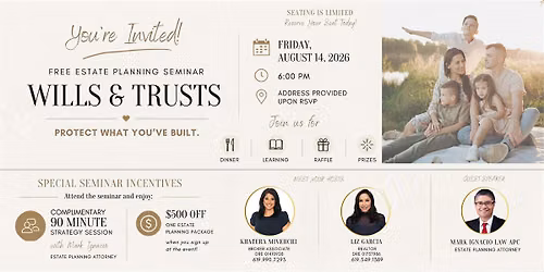 FREE Will & Trust Seminar