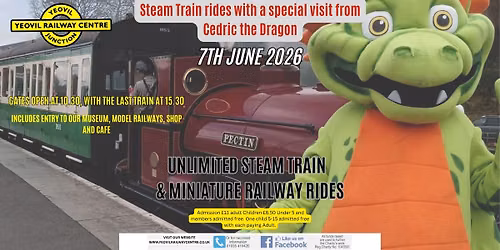 Steam train rides and Cedric the Dragon