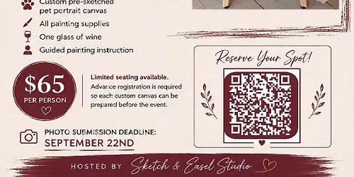Pet Portrait Paint & Sip at Market Vineyards