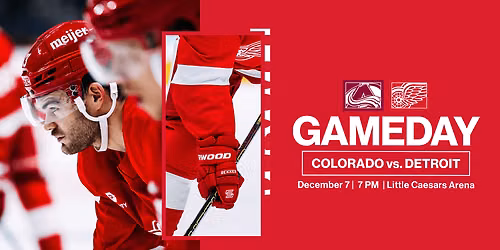 Colorado Avalanche at Detroit Red Wings at Little Caesars Arena