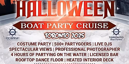 Halloween Boat Party Cruise Toronto 2025 | Tickets Start at $25