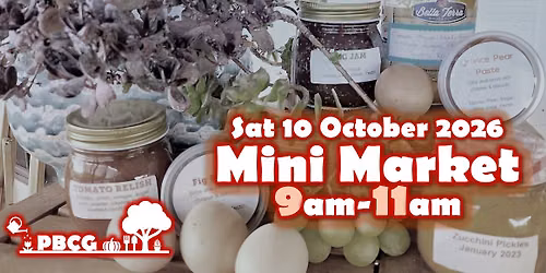 PB Garden Mini Market - October 2026