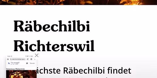 R\u00e4belichtli latern event in Richterswil