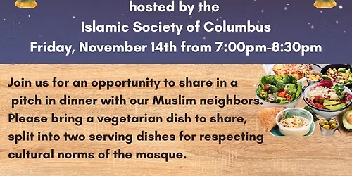 Columbus Interfaith Dinner with our Muslim Neighbors