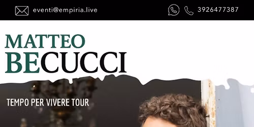 Matteo Becucci live @Genova - EMPIRIA