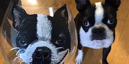 Wine trail - Painting your pet glass class