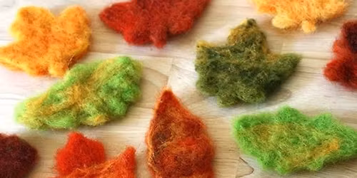 Art Methods for Kids - Needle Felting Leaves