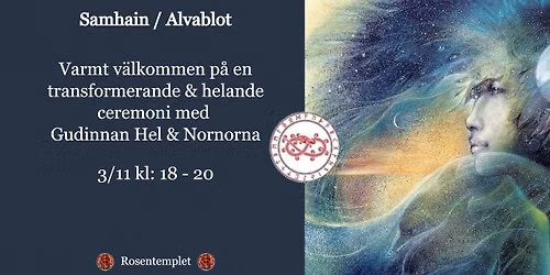 Alvablot \/ Samhain - med Gudinnan Hel & Nornorna - En trumresa f\u00f6r transformation & helande
