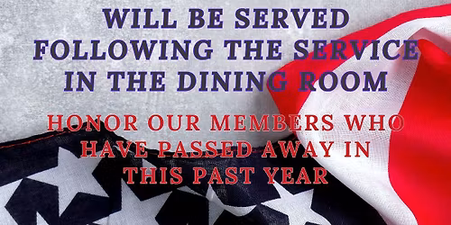 Members memorial service and breakfast