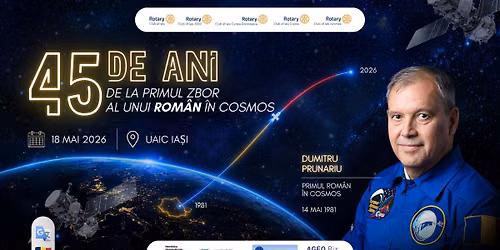 Conferin\u021ba Interna\u021bional\u0103 \u2502 45 de ani de la primul zbor al unui rom\u00e2n \u00een Cosmos