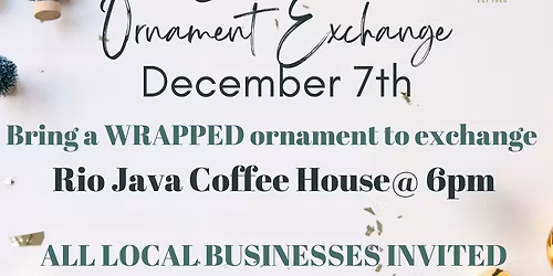 3rd Annual Ornament Exchange