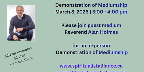 Demonstration of Mediumship