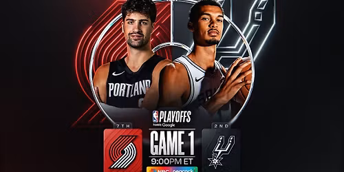 San Antonio Spurs at Portland Trail Blazers - NBA Conference First Round - Home Game 1, Series Game 3 Tickets