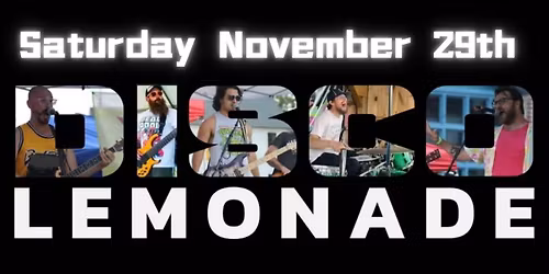 Thanksgiving Weekend w\/ Disco Lemonade @Chopsticks: Sat. Nov 29th