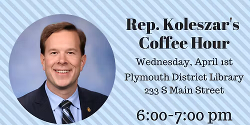 Rep. Koleszar Coffee Hour