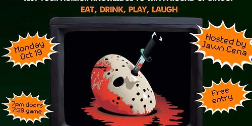 Horror Video Bingo