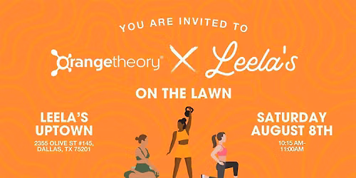 Orange Theory on the Lawn at Leela's Uptown