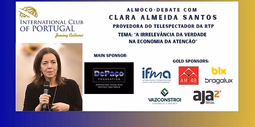Almo\u00e7o-Debate com Clara Almeida Santos, Provedora do telespectador da RTP