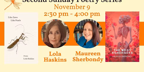 Flyleaf Second Sunday Poetry Series: Lola Haskins & Maureen Sherbondy