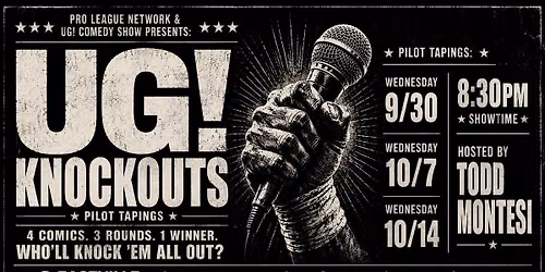 UG! KNOCKOUTS \u2014 Stand-Up Comedy as a Sport! | Pilot Tapings