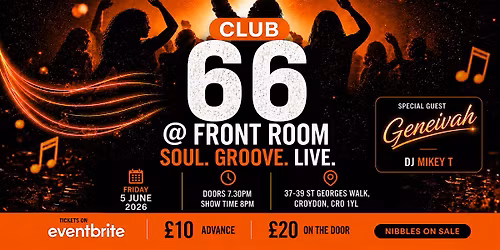 CLUB 66 \u2013 Live Music Night ft. Special Guest Geneivah