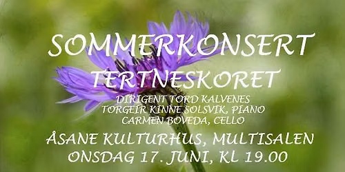 Sommerkonsert med Tertneskoret