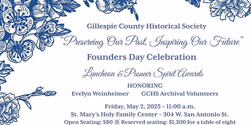 Founders Day Celebration- Luncheon and Pioneer Spirit Awards