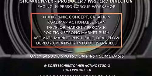 Creators Lab (TV\/Film) \u00b7 Showrunner\/Writer\/Producer\/Director Group Workshop