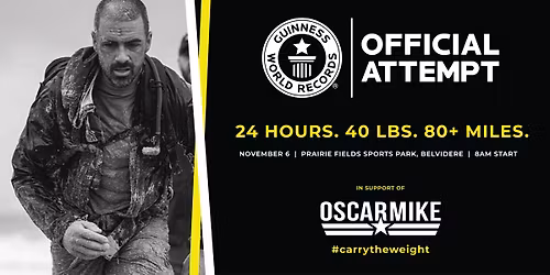 Mark Jones Guinness World Record Attempt for Oscar Mike