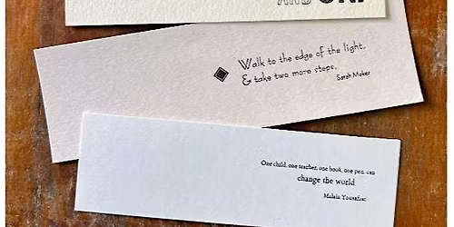Letterpress Bookmarks
