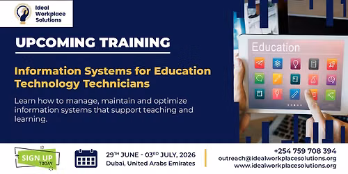 Training on Information Systems for Education Technology Technicians