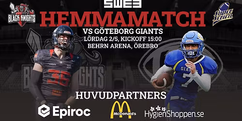 Superserien: \u00d6rebro Black Knights - G\u00f6teborg Giants