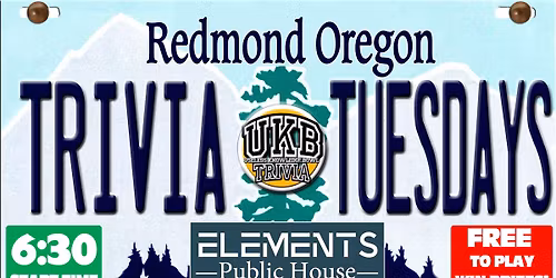 Trivia (& Tacos!) Tuesdays at Elements Public House in Redmond