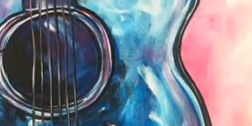 Paint Nite Event- "Electric Blue Guitar" 