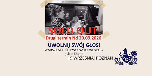 Uwolnij sw\u00f3j g\u0142os! Warsztaty \u015bpiewu naturalnego z Ann\u0105 D\u0142ugosz