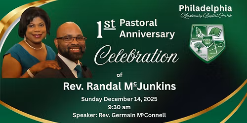 1st Pastoral Anniversary Celebration