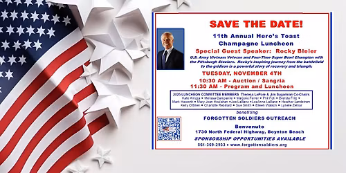 11th Annual Hero's Toast Champagne Luncheon 